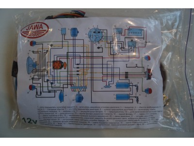 Электропроводка для мотоцикла ЯВА 350 (12V)