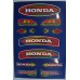 Набор виниловых мото наклеек Honda